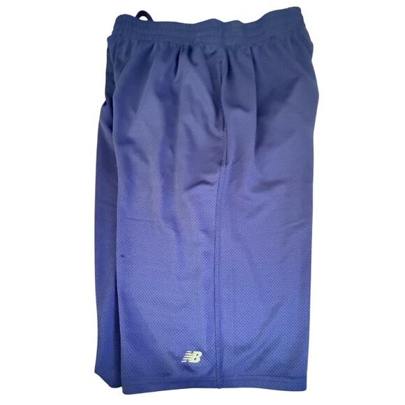 New Balance Youth XL Athletic Basketball Shorts Navy Blue - Picture 4 of 13